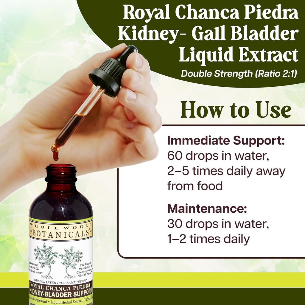 Royal Chanca Piedra – Extracto Líquido 4 oz – Apoyo Renal y Vesical
