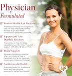 HealFast Probiótico 40 Mil Millones UFC - Prebióticos y Probióticos para Hombres y Mujeres - Salud Digestiva - No Transgénico y Vegano - 30 Días