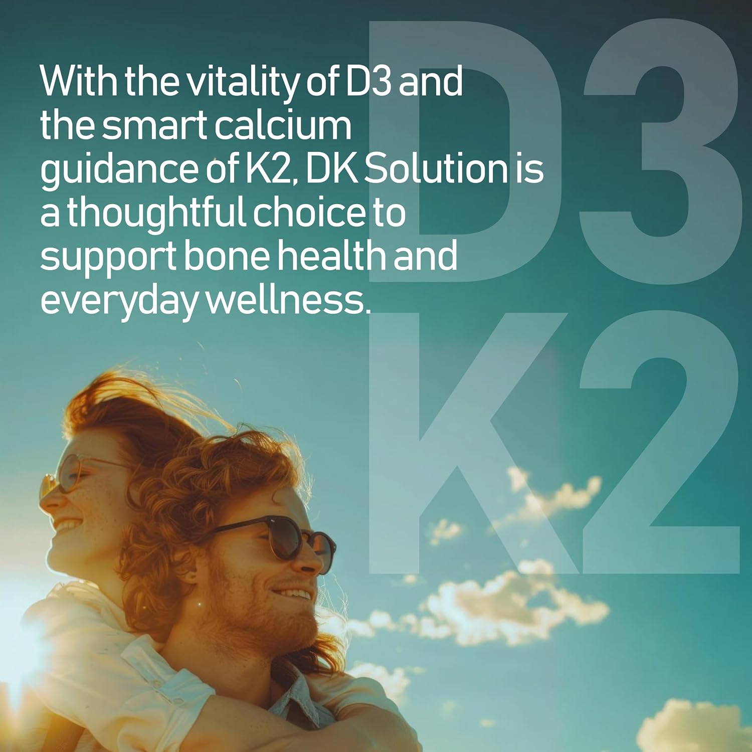NANOWELL DK Solution – Vitamina D3 (2000 UI) + K Complejo, 120 Cápsulas