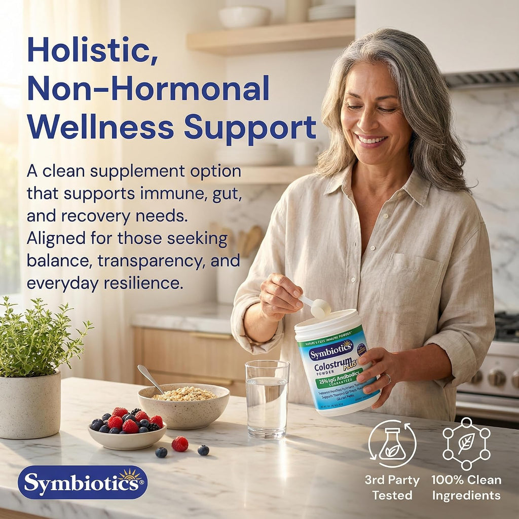 Symbiotics Colostrum Plus en Polvo - Calostro con 25% IgG (596 g)