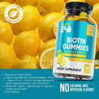 Cure24 - Gominolas de Biotina con Vitamina C, E, Colágeno y Zinc - 60 Gominolas