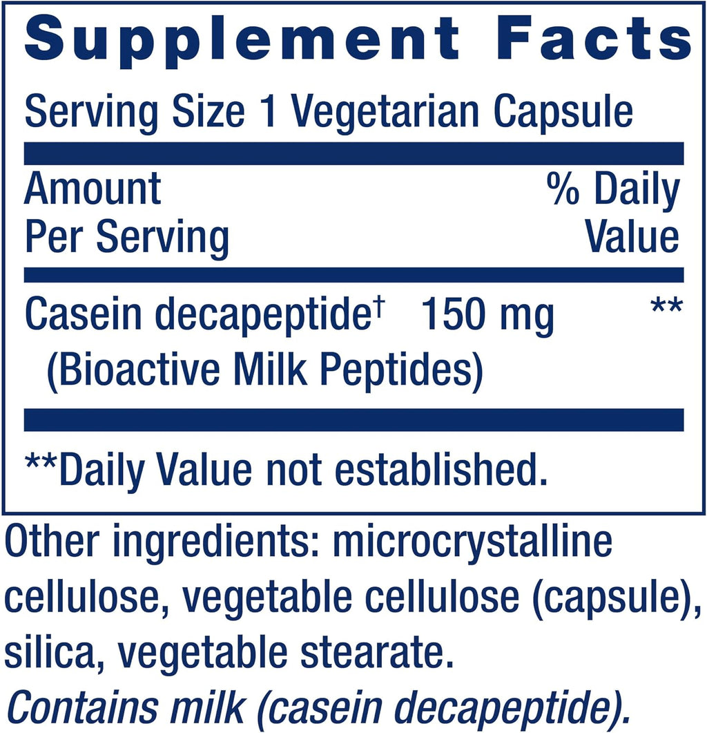 Life Extension Bioactive Milk Peptides, Apoyo al Estado de Ánimo y Sueño, 30 Cápsulas
