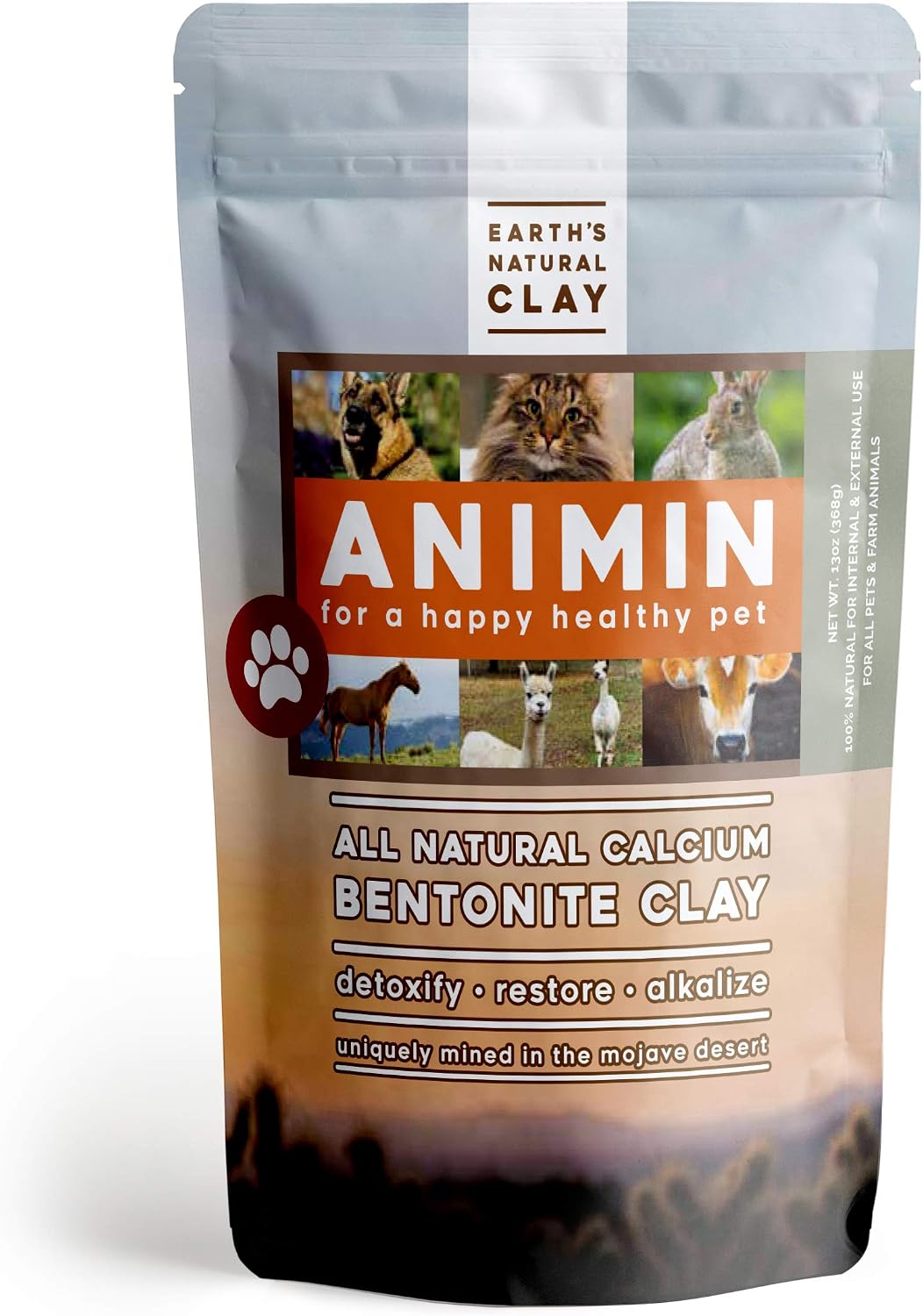 Earth's Living Arcilla de Bentonita Cálcica para Perros - 369 g