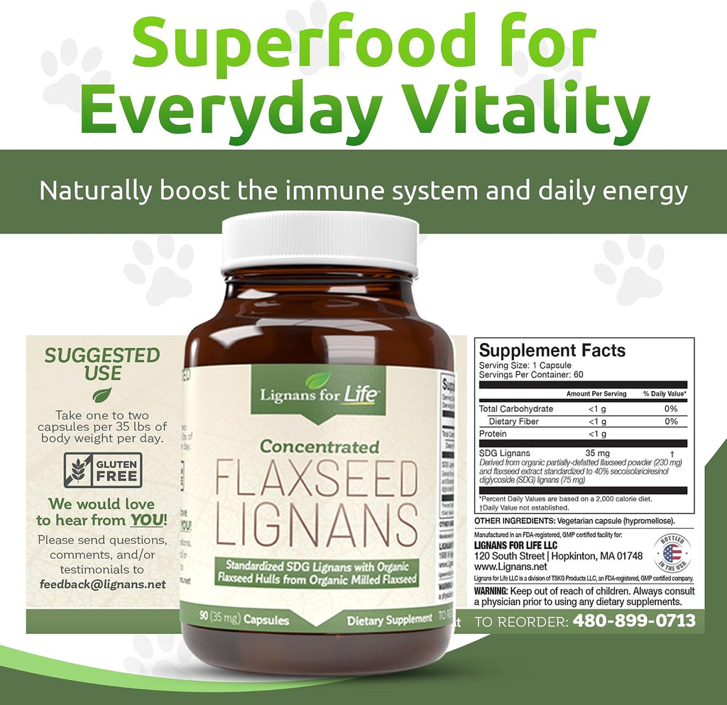 Lignans For Life Lignanos de Lino SDG 35mg - 90 Cápsulas