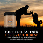OptiLife Multivitamínico en Polvo para Perros - con Probióticos, Glucosamina, para Apoyo Articular y Digestivo (60 dosis)