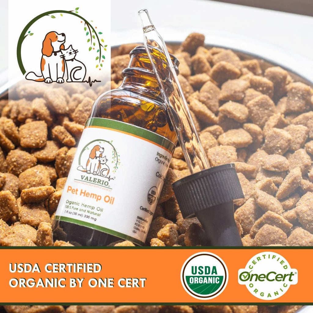 Valerio Pets Aceite de Cáñamo para Perros y Gatos - 1 Oz
