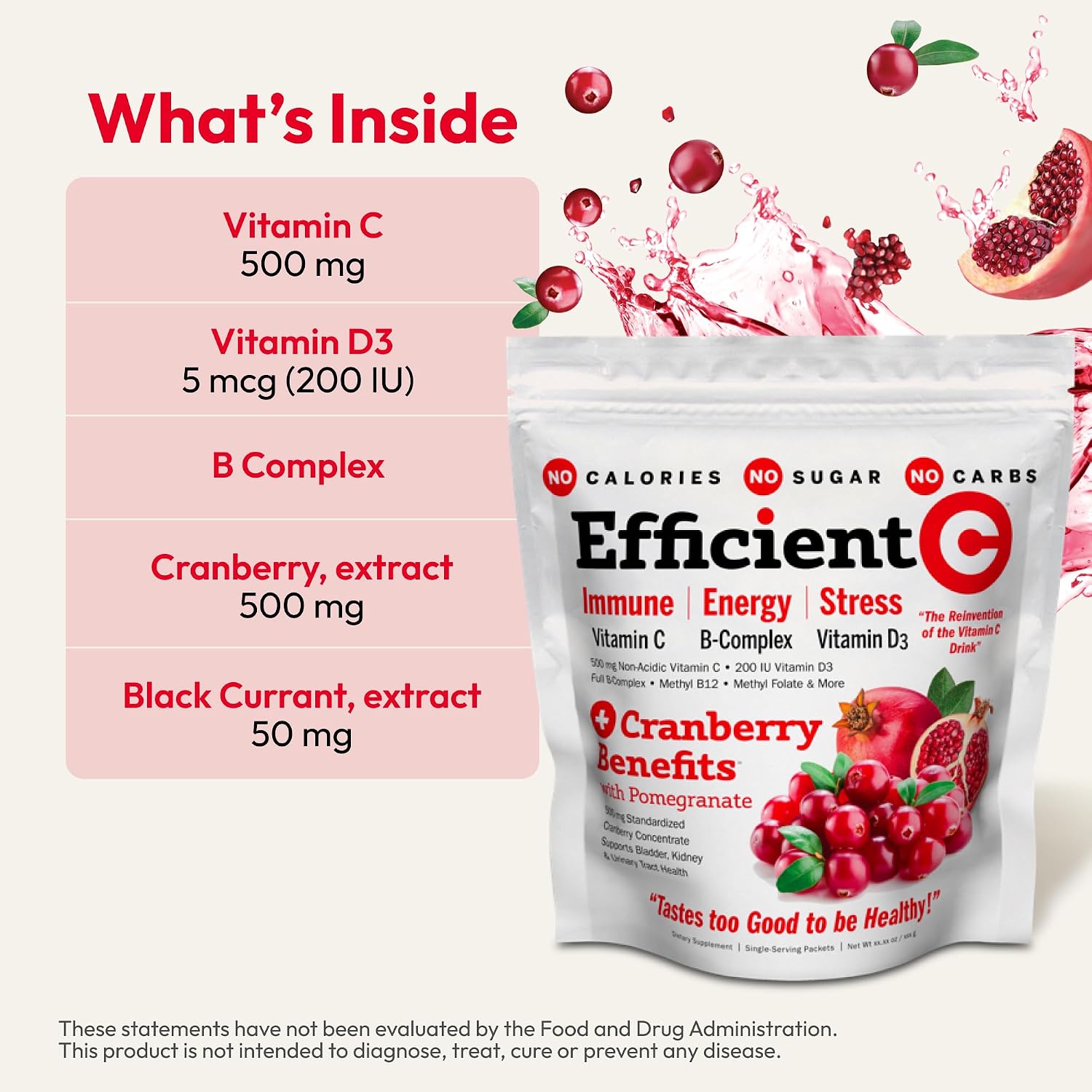 ANDREW LESSMAN Efficient C + Cranberry Benefits - 90 Sobres