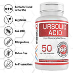 MAAC10 Ácido Ursólico 50mg (100 Cápsulas) - Extracto de Romero - Activador AMPK y Sirtuinas