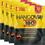 Hangovr180 Tri-Power - Complemento Antes de Beber con DHM 1500mg, 4 Paquetes (12 Cápsulas)