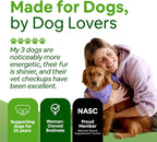 Dog Greens Suplemento Orgánico de Plantas para Perros - Salud de Piel, Pelaje, Digestiva e Inmunológica (12 oz, Paquete de 4)