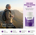 AOR Peak K2 – Vitamina K2 MK-4, 90 Cápsulas Veganas