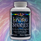 Living Stones, Suplemento Mineral Completo con Zinc, Calcio, Magnesio, Selenio, MSM y Shilajit (180 Cápsulas)