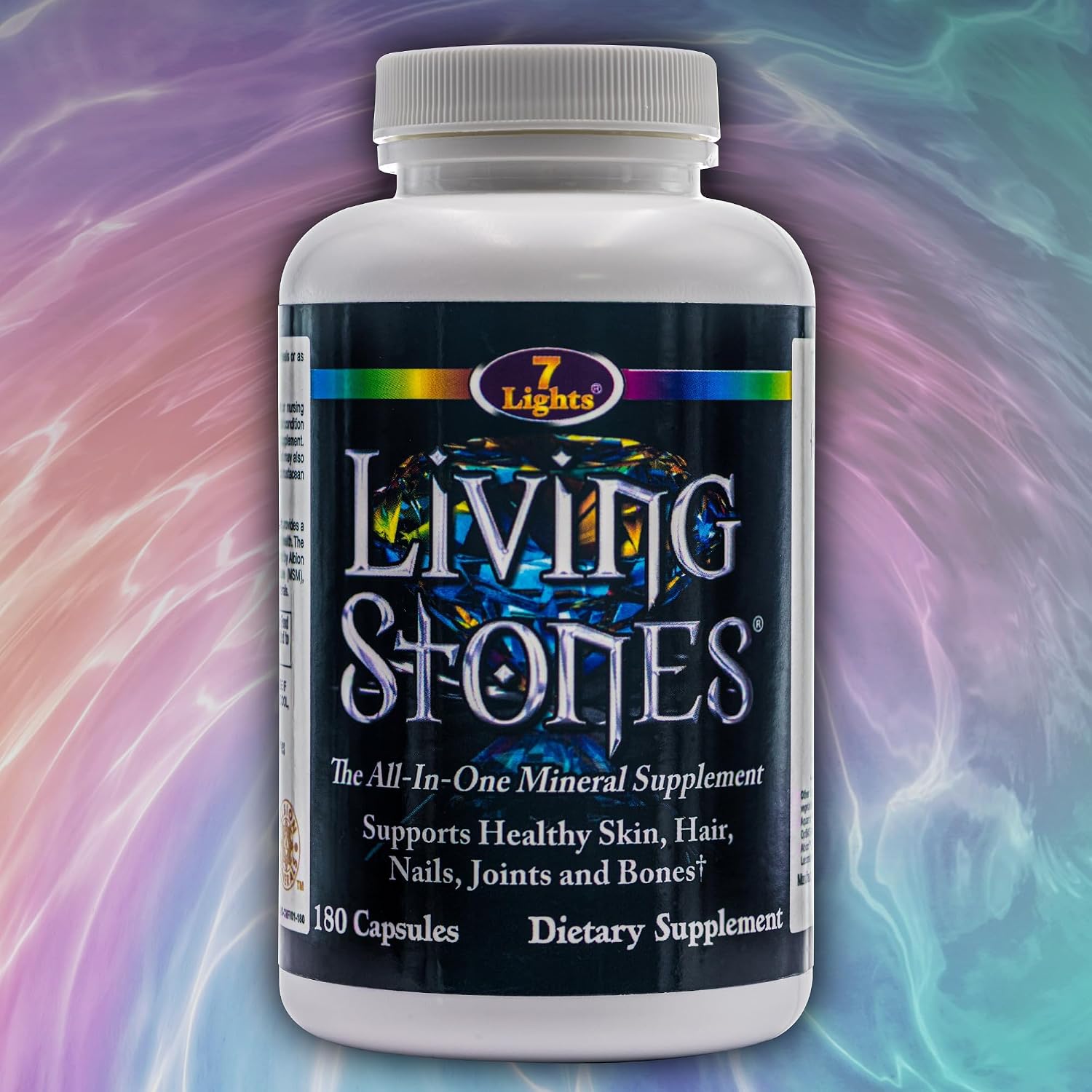 Living Stones, Suplemento Mineral Completo con Zinc, Calcio, Magnesio, Selenio, MSM y Shilajit (180 Cápsulas)
