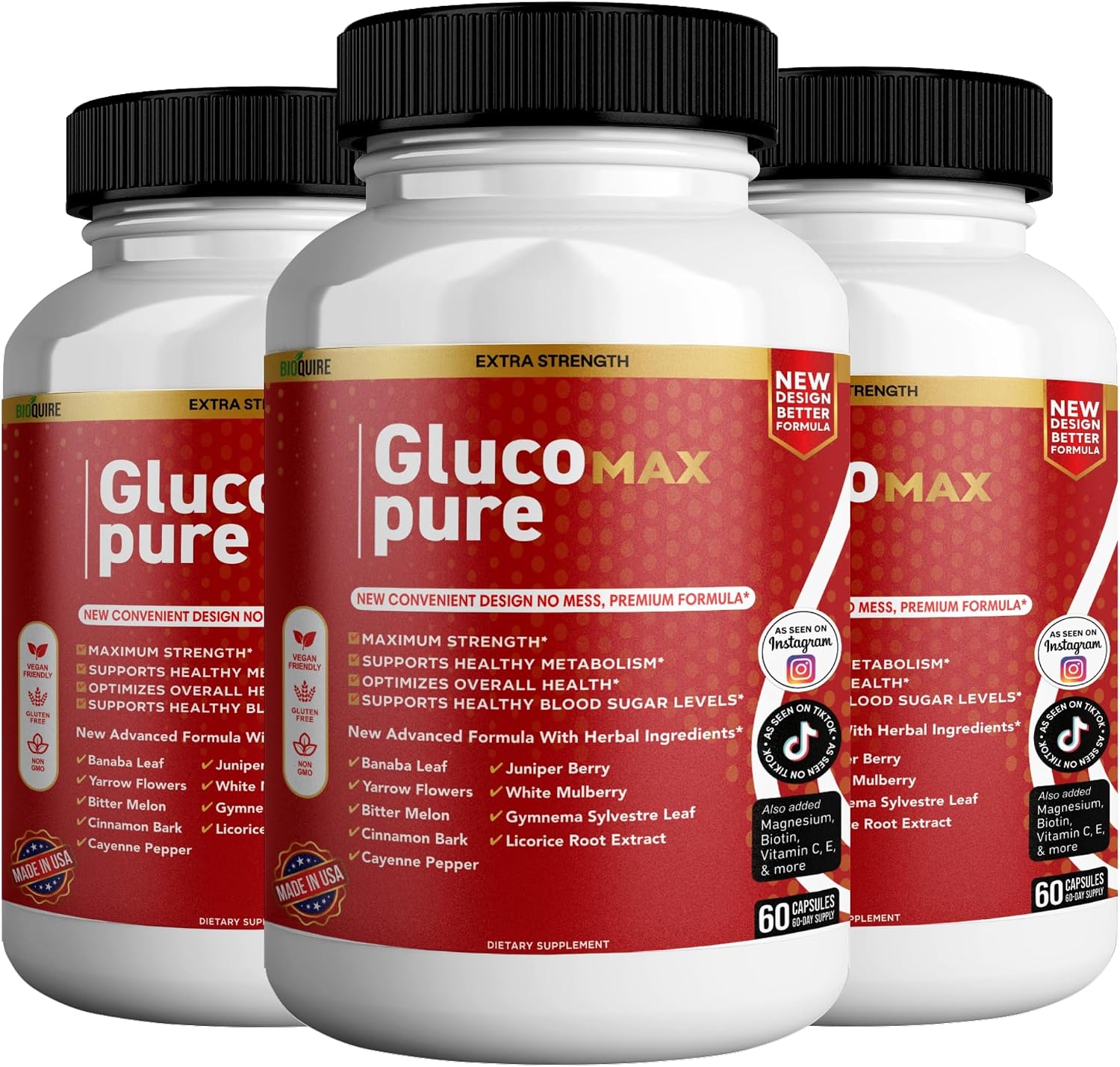 Gluco Max Pure Ultra, 60 Cápsulas