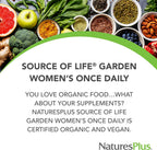 NaturesPlus Source of Life Garden Multivitamínico Diario para Mujeres - 30 Comprimidos