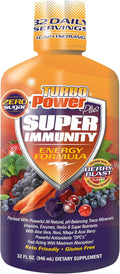 Liquid Vitamin Turbo Power Plus: 47 Vitaminas, Enzimas, Vitamina D3, A, C y Zinc | Multivitamínico Líquido
