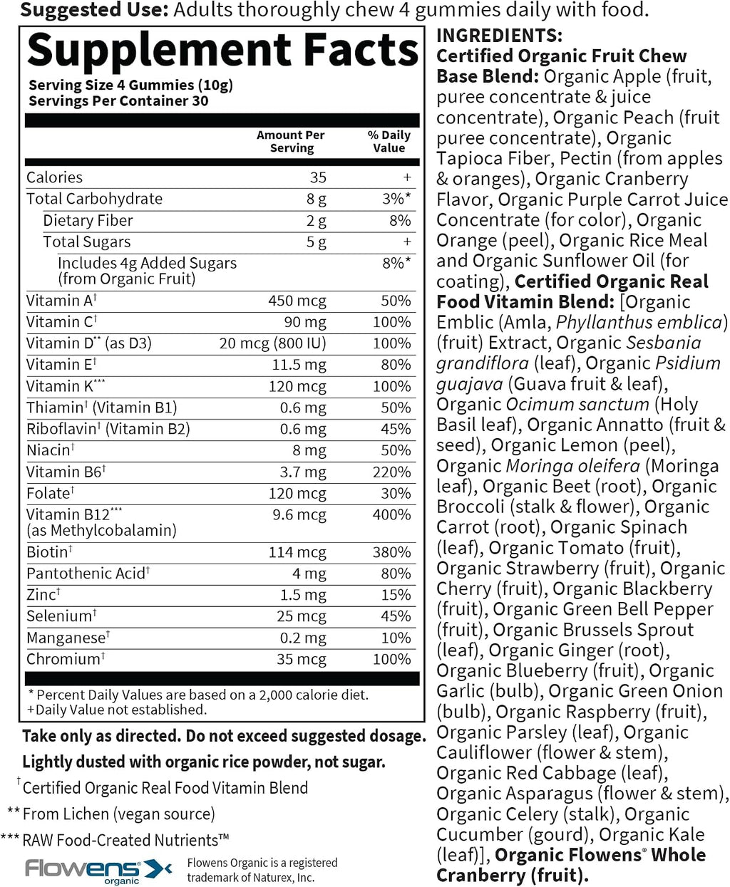 Garden of Life Organics Men 40+ Multivitamínico en Gominolas - Berry - 120 gominulas orgánicas