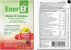 Ener-B+ Mezcla Multivitamínica Sin Azúcar para Bebida - Limonada de Frambuesa, 30 unidades