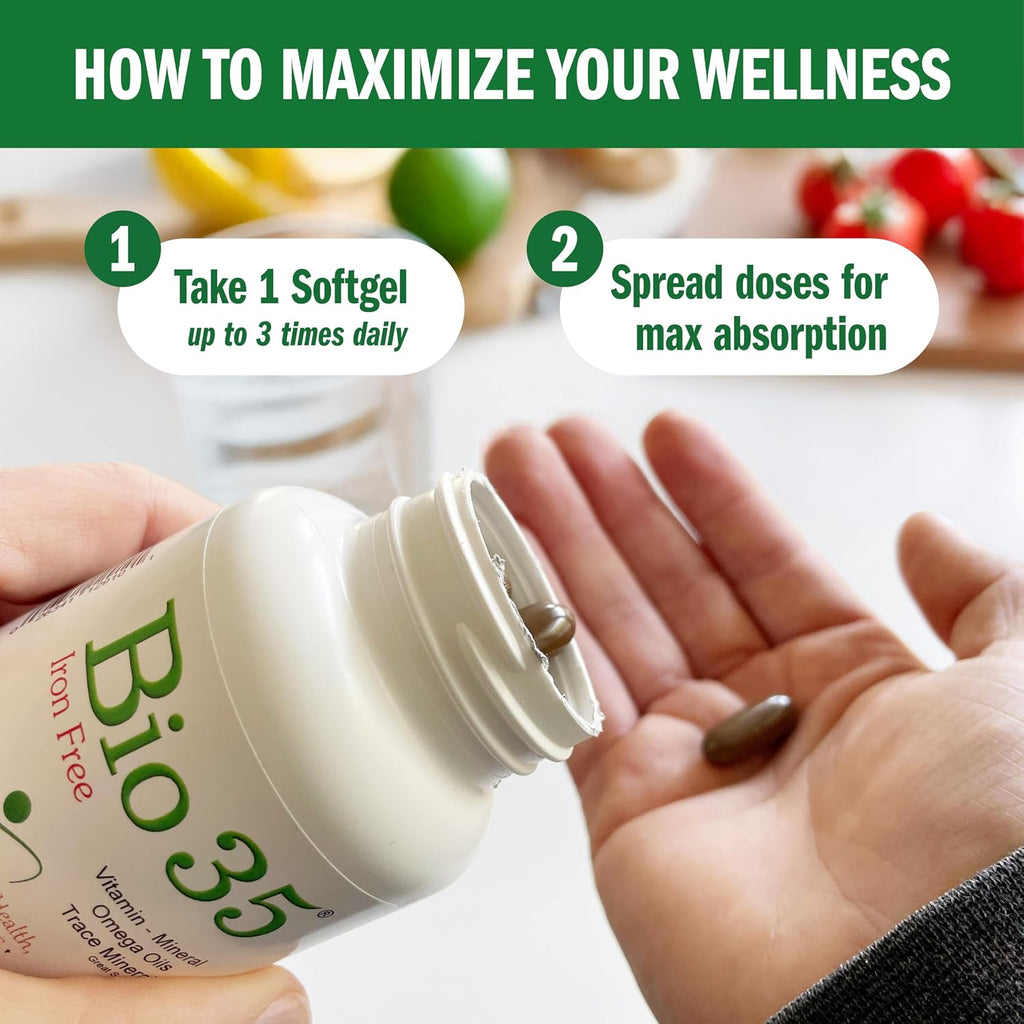 Bio-35 Daily Multivitamin for Men and Women - 300 Softgels