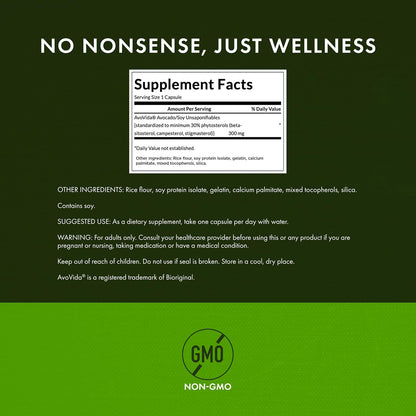Swanson AvoVida - Insaponificables de Aguacate y Soja para la Salud Articular (60 Cápsulas, 300 mg) – Image 3