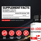 Satoomi NAD Nicotinamida Ribósido - Suplemento NR 1000mg - 60 Cápsulas (30 Días)