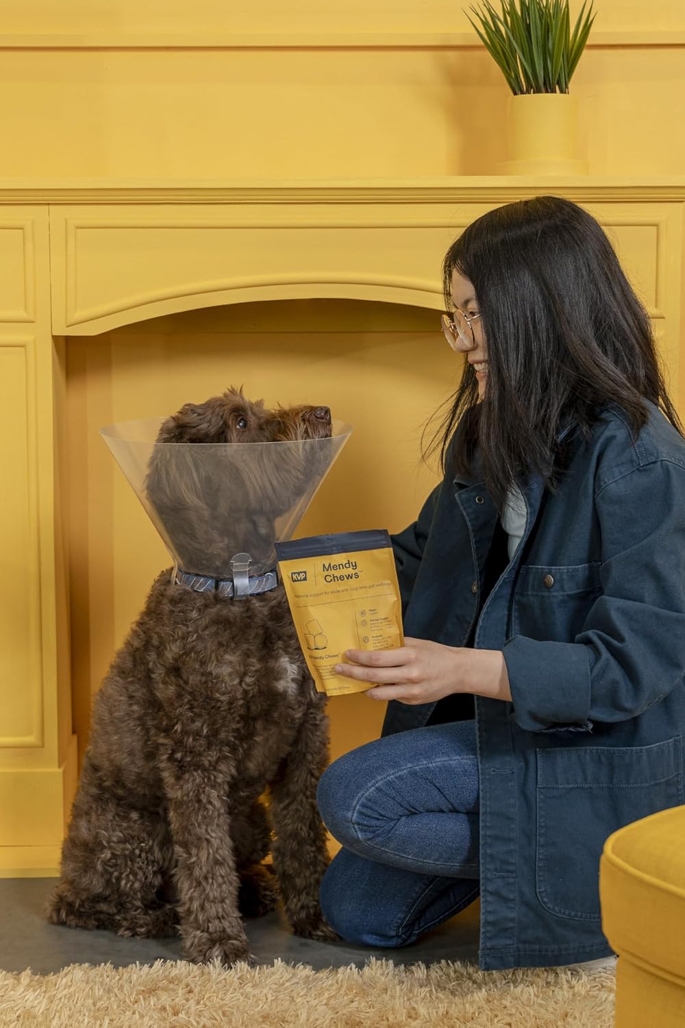 KVP Mendy Chews Multivitamínicos para Perros - Apoyo Articular y Recuperación Muscular - Sabor a Pollo - 60 unidades