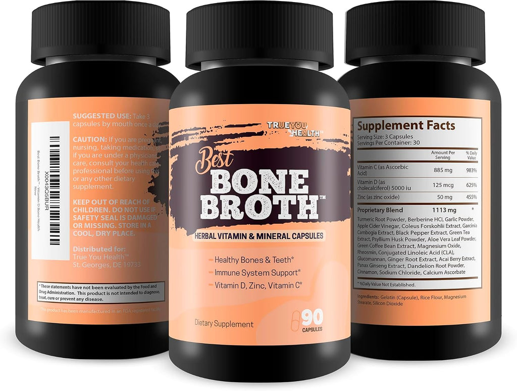 Best Bone Broth Cápsulas - Salud Ósea e Inmunidad - Alternativa al Caldo de Huesos en Polvo