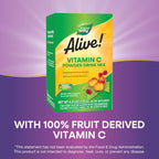 Nature's Way Alive! Vitamina C en Polvo - 100% de Acerola Ecológica, Apoyo Inmunitario, 4.23 oz