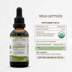 Secrets of the Tribe Lechuga Silvestre Orgánica - Extracto de Alcohol 59 ml