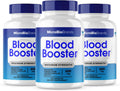 (3 Pack) Microbio Blood Booster 180 Cápsulas - Suplemento Natural para el Flujo Sanguíneo