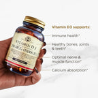 Solgar Vitamina D3 (Colecalciferol) 250 mcg (10.000 UI), 120 Cápsulas Blandas