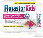 Florastor Kids Probiótico Diario, Sobres de Polvo Sin Sabor, 20 Sobres (Pack de 2)