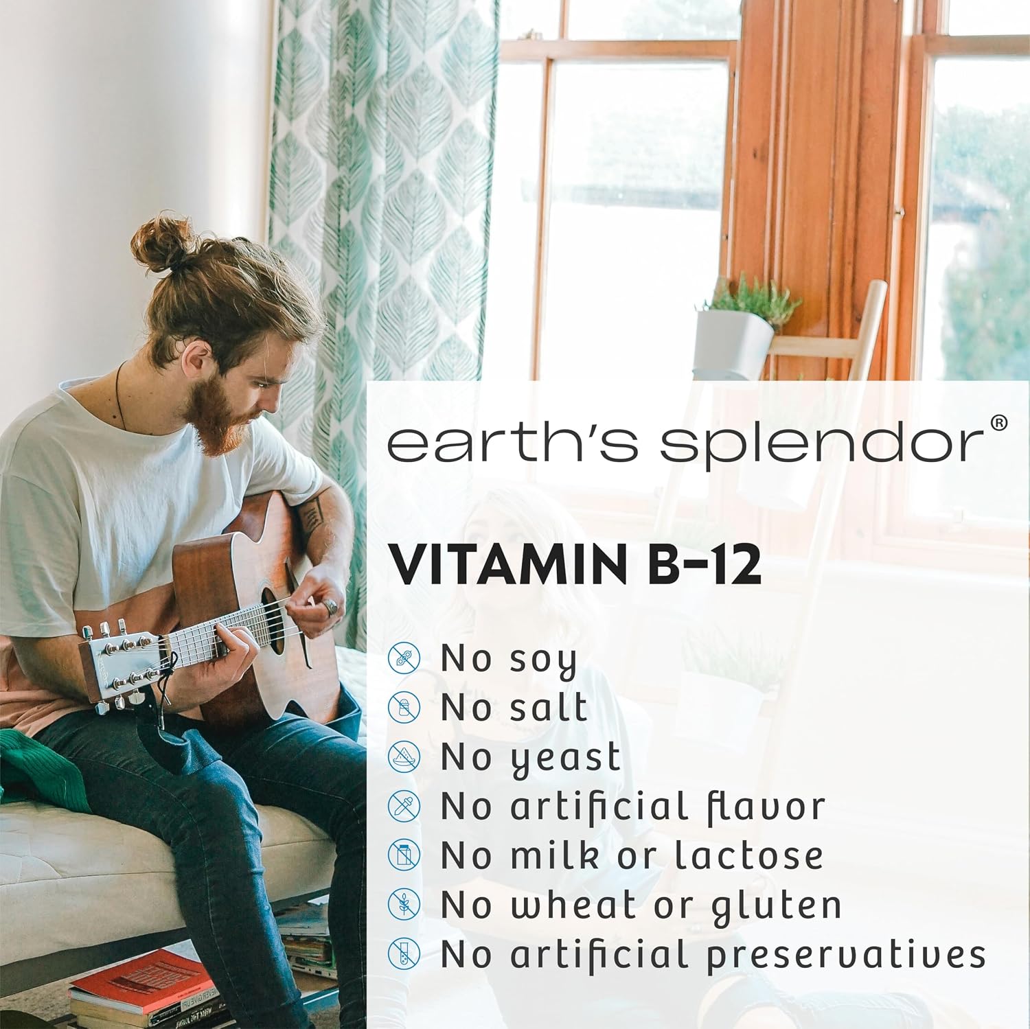 Earth's Splendor B12 1000 mcg - 400 Comprimidos - Suplemento de Vitamina B12