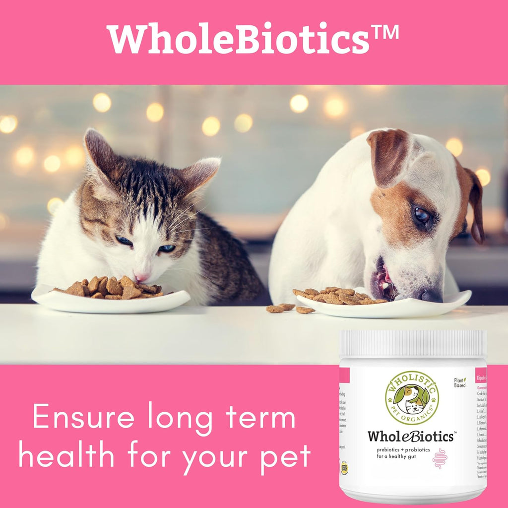 WholeBiotics Daily Probiotics for Dogs - Digestive & Immunity Support - 9 Strains - 28 Doses