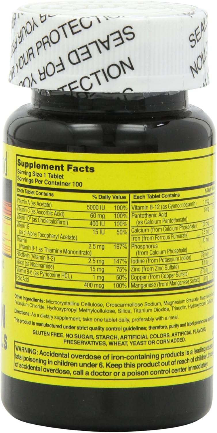 Nature's Blend Multivitamínico y Mineral - 100 Comprimidos