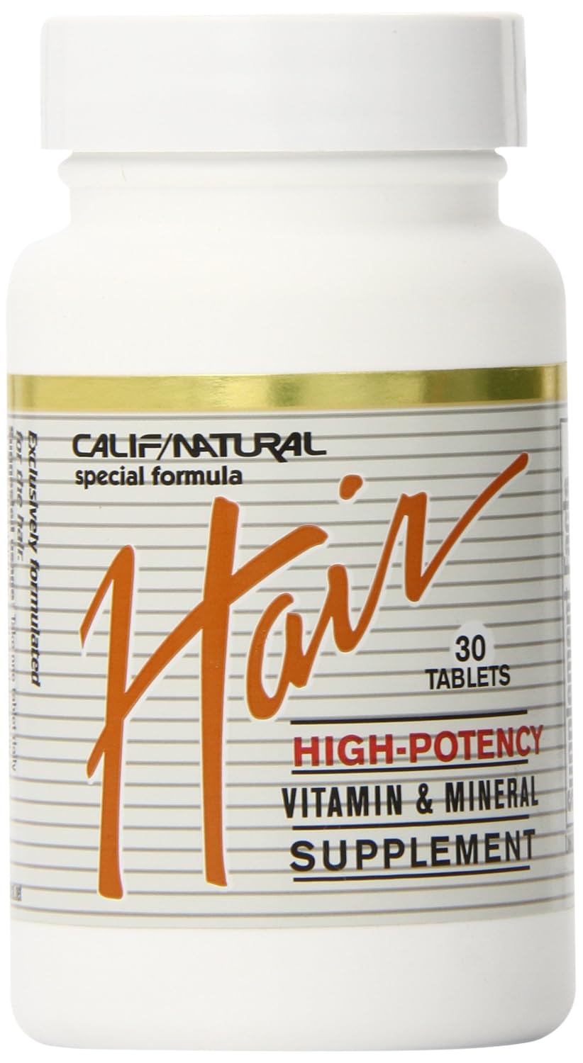 Califor Nia Natural Hair Vitamin & Mineral, 30 Tab