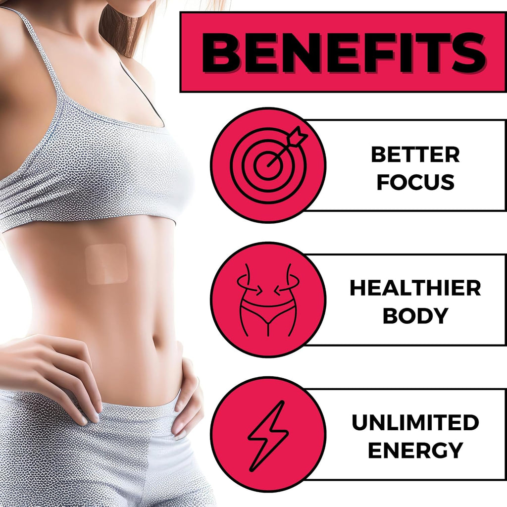 Parches de Vitamina B12 (36 Unidades) - Parches Naturales para Mujer, Energía y Enfoque