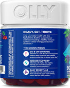OLLY Multivitamínico Gomitas para Hombres, Vitaminas A, C, D, E, B, Zinc, Sabor a Mora, 90 Gomitas (Suministro para 45 Días)