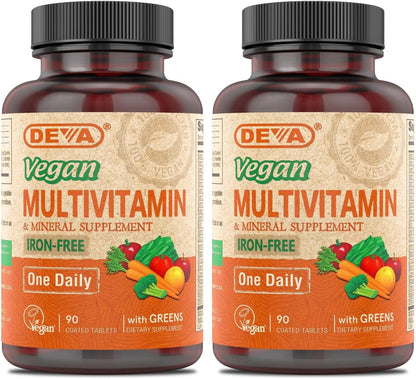 DEVA Multivitamínico y Mineral Vegano - – Aporte nutricional completo: Proporciona una gran variedad de vitaminas – Image 1