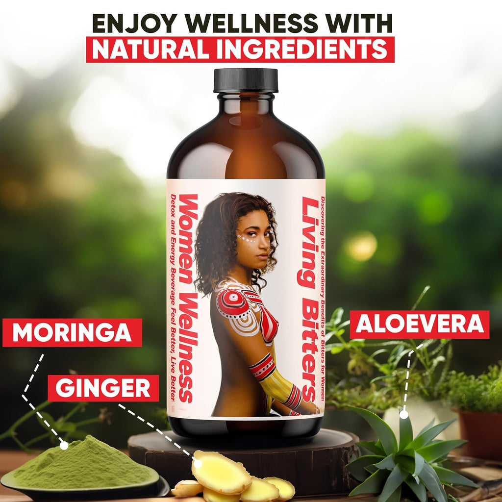 Herboganic Women wellness Living Bitters for overall Health and wellness | 16 Oz