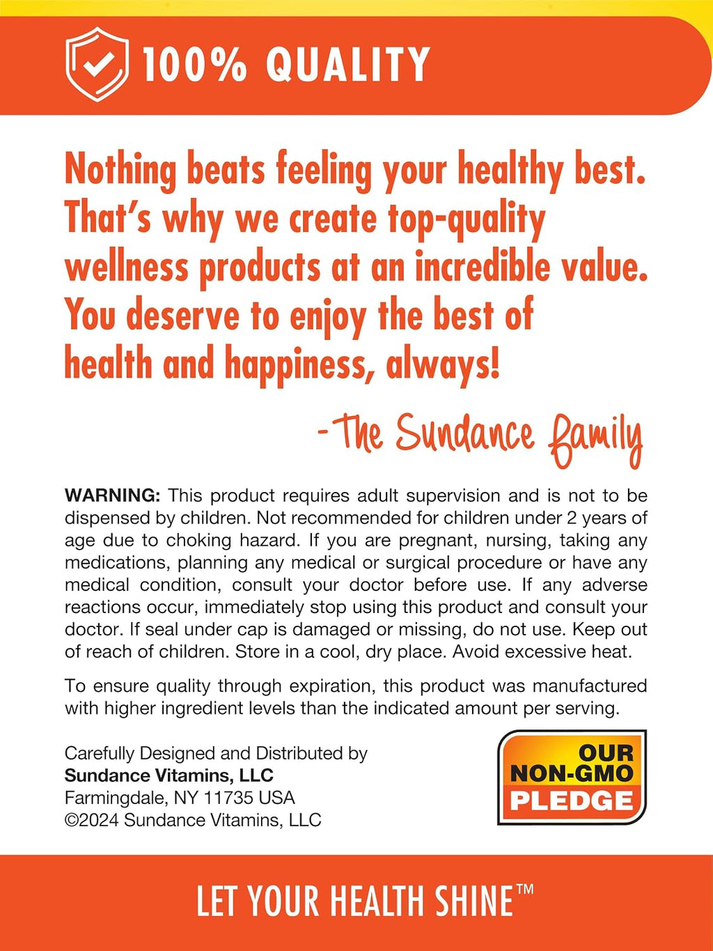 Sundance Vitamina C 500mg con Bioflavonoides y Escaramujo