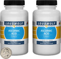 Ácido Ascórbico (Vitamina C) en Polvo Fino - 99.9% Pureza - 1 Libra (2 Frascos)