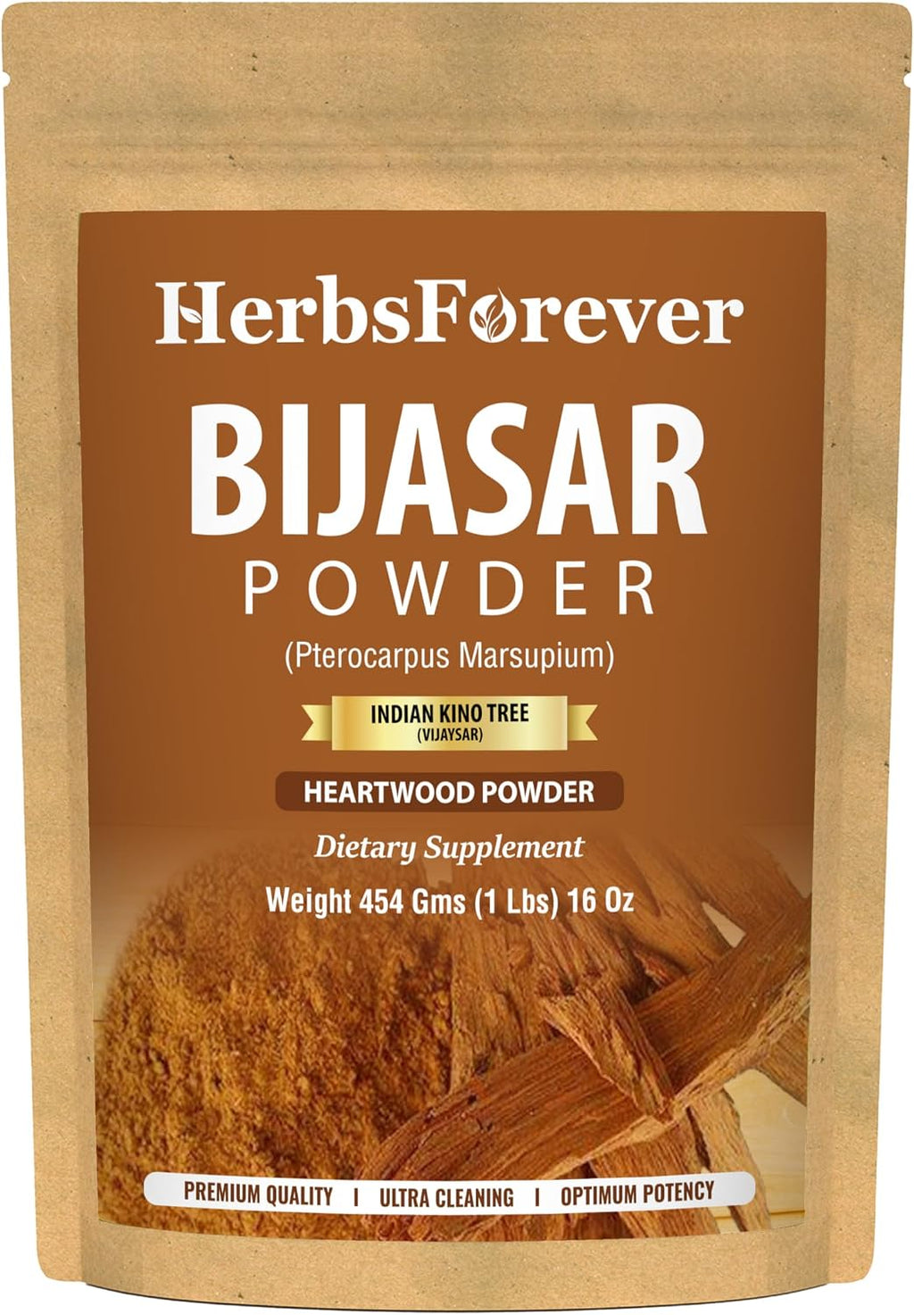 Herbsforever Vijaysar (Pterocarpus Marsupium) en Polvo - 454g