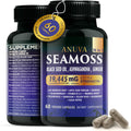 Anuva 16 en 1 Cápsulas de Sea Moss con Aceite de Semilla Negra, Ashwagandha, Vitamina C, D3, Cúrcuma, Bardana y Minerales - 60 Cápsulas Veganas