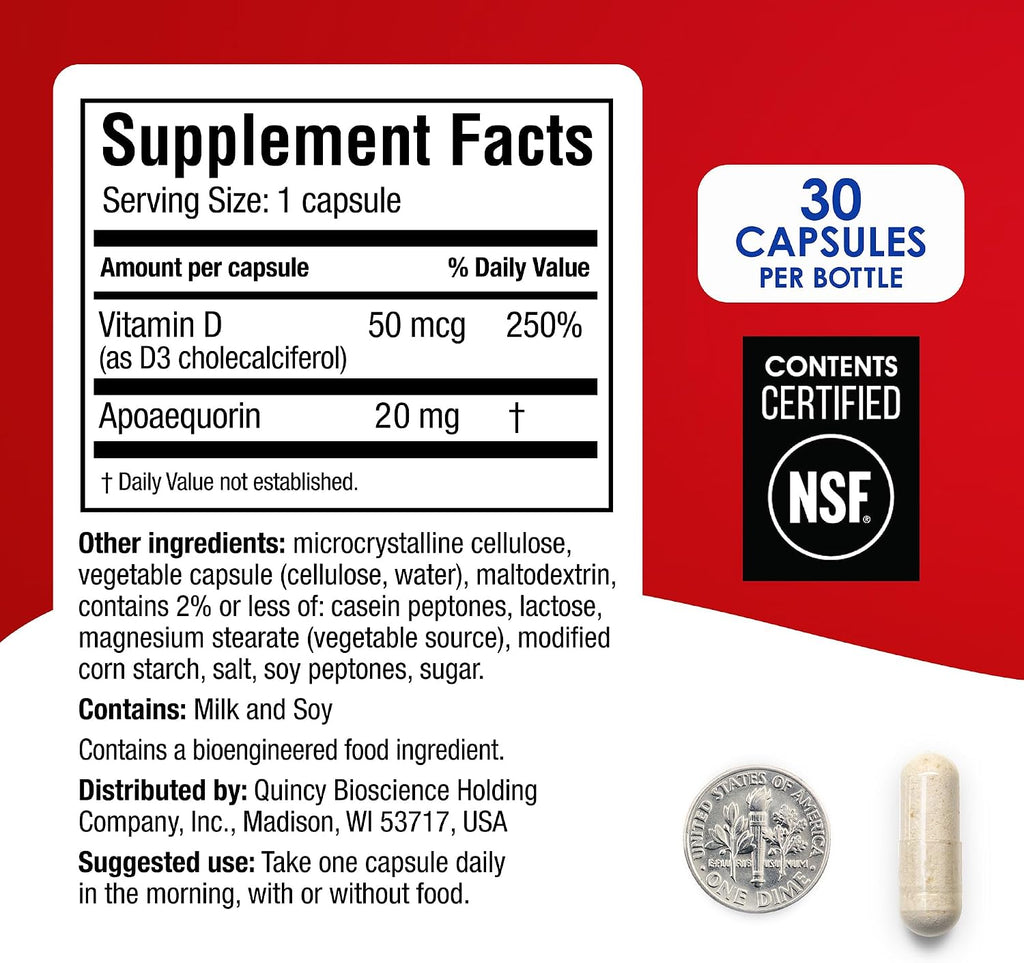 Prevagen Extra Strength 90 Cápsulas - Apoaequorina + Vitamina D3