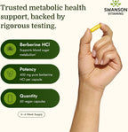 Swanson Berberine HCl 400 mg - 60 Cápsulas Veganas