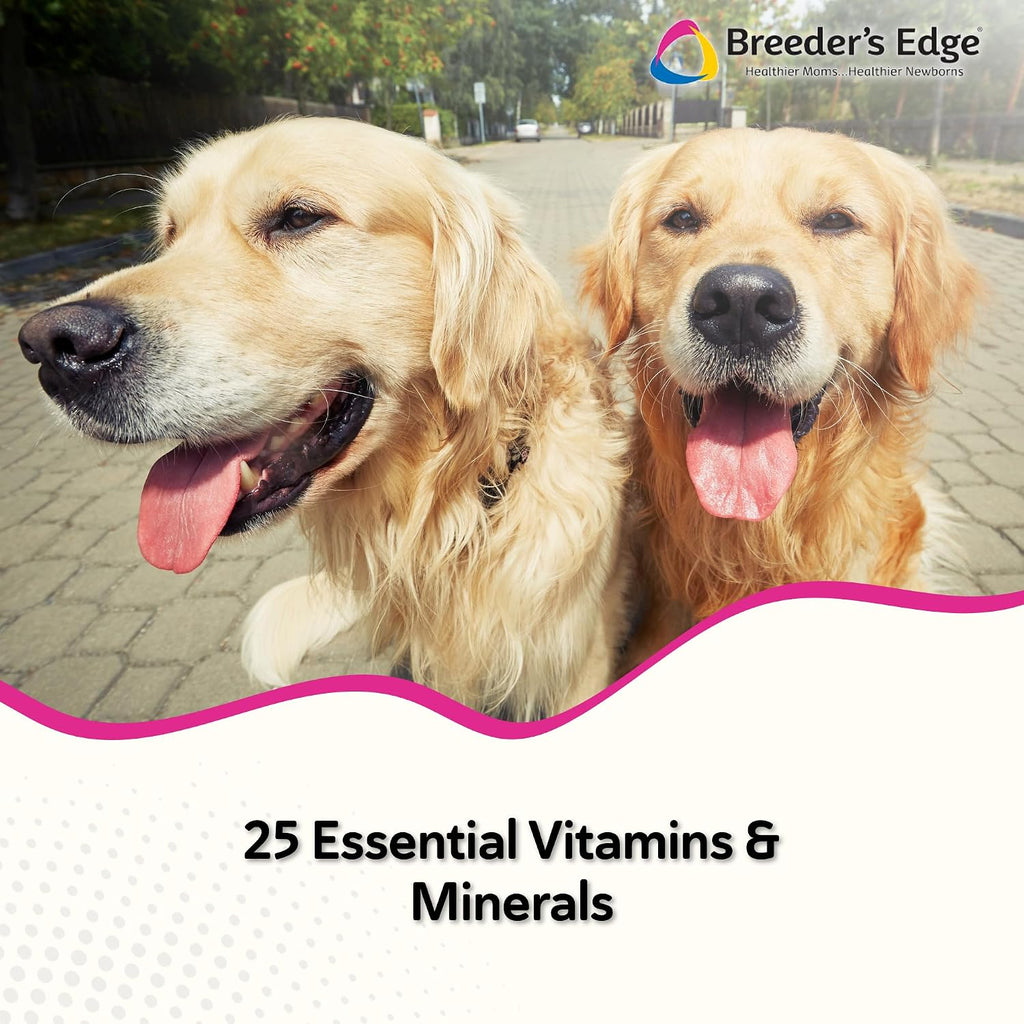 Breeder’s Edge Breed to Wean Multivitamínico para Perros y Gatos, 400 Comprimidos Masticables