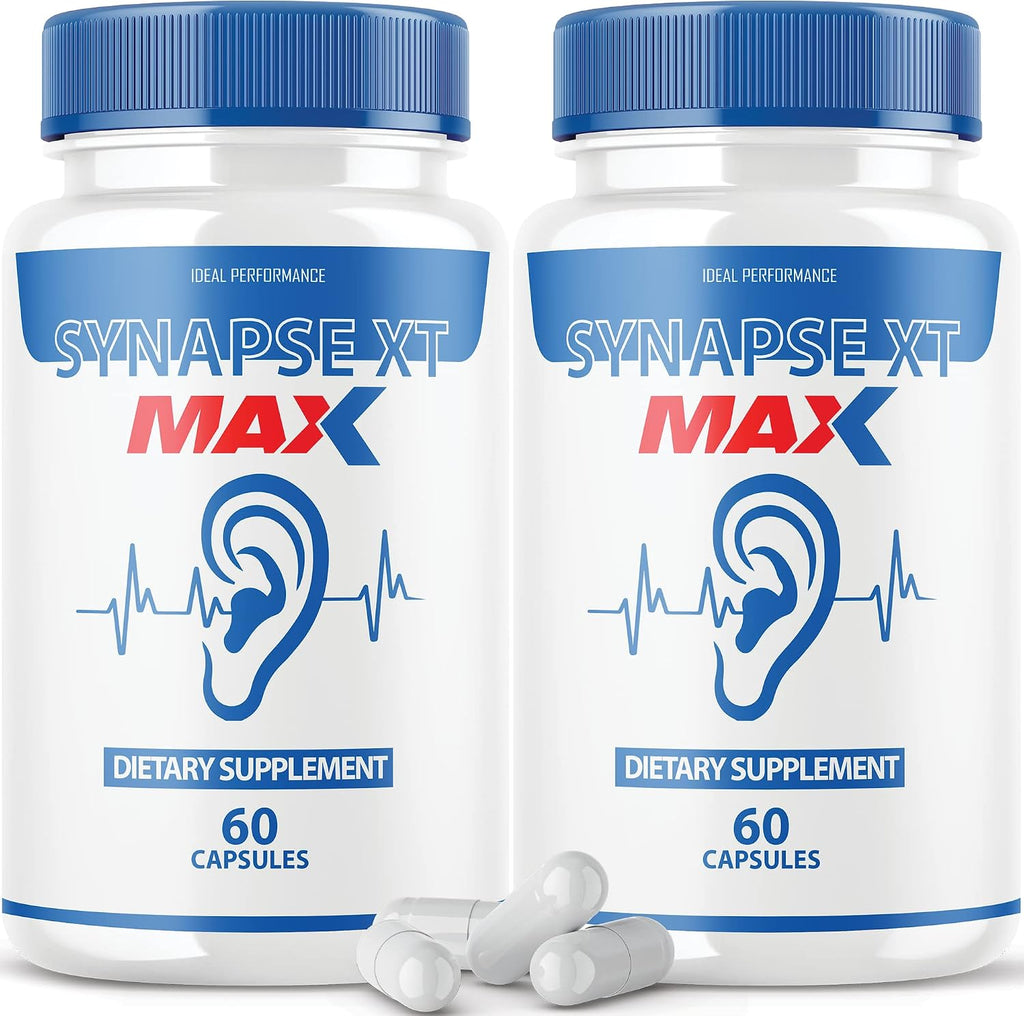 Synapse XT Max - Complemento alimenticio para el apoyo auditivo (120 Cápsulas, Pack de 2)