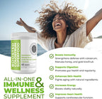 Intestinal Fortitude Boosted Colostrum Superfood: Colostrum Bovino, Kiwi Dorado y Miel de Manuka (150 g)