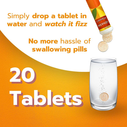 Kenashi Vitamina C 1000mg Efervescente con Zinc, Potasio, Magnesio y Vitamina E - 20 Comprimidos – Image 6